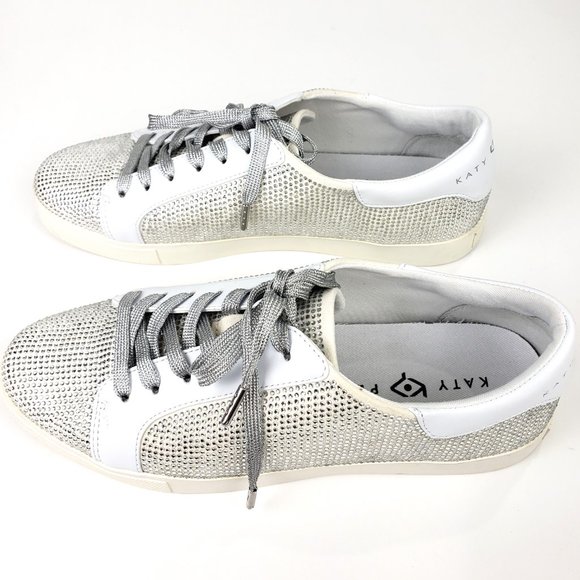 Katy Perry Women Rizzo Crystal Stones Lace-Up Sparkly Sneakers US 9.5 EU40 - Picture 5 of 9